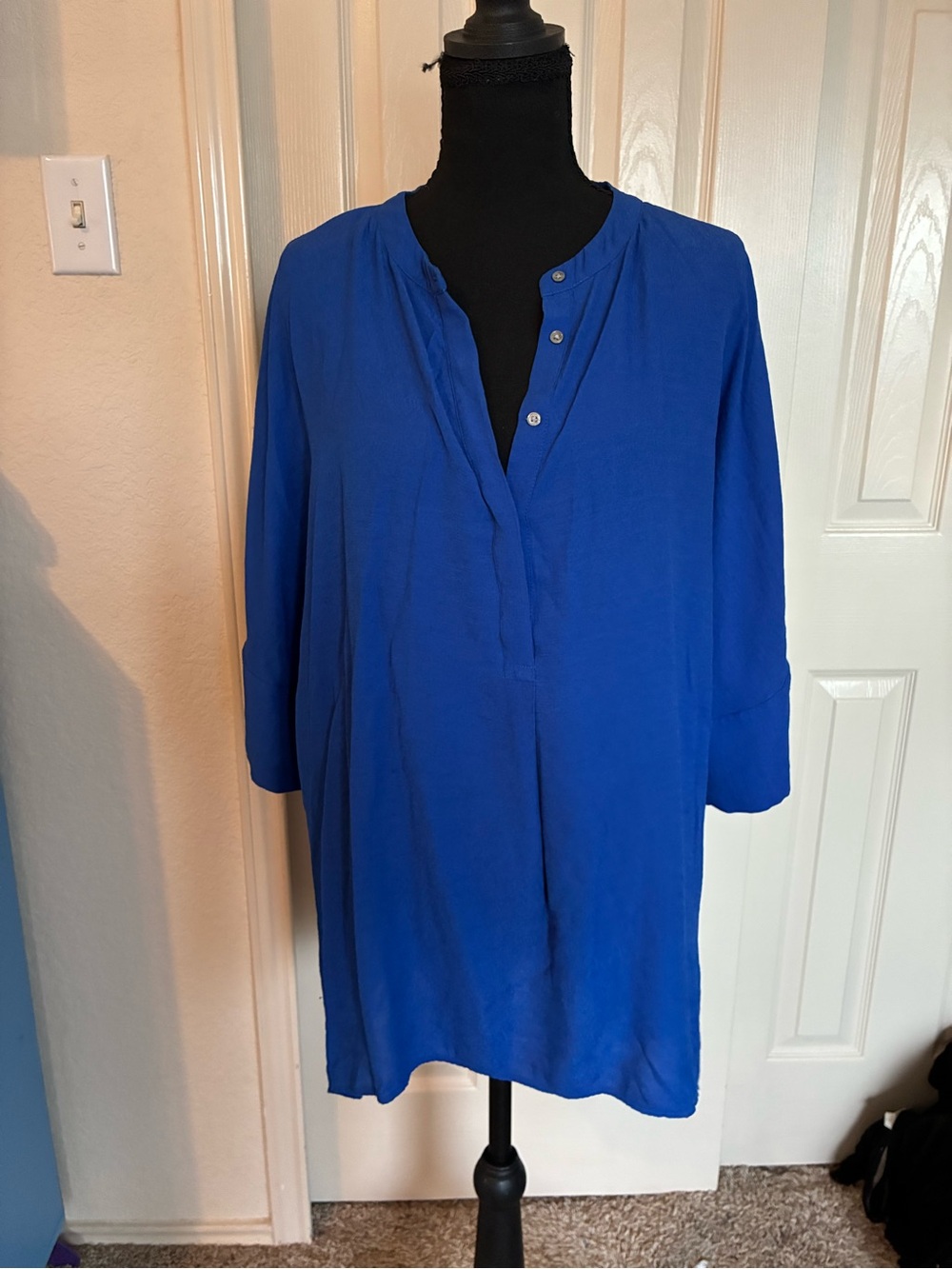 Banana Republic Cobalt Blue Henley Tunic